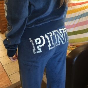Y2K Victoria’s Secret PINK velour tracksuit
